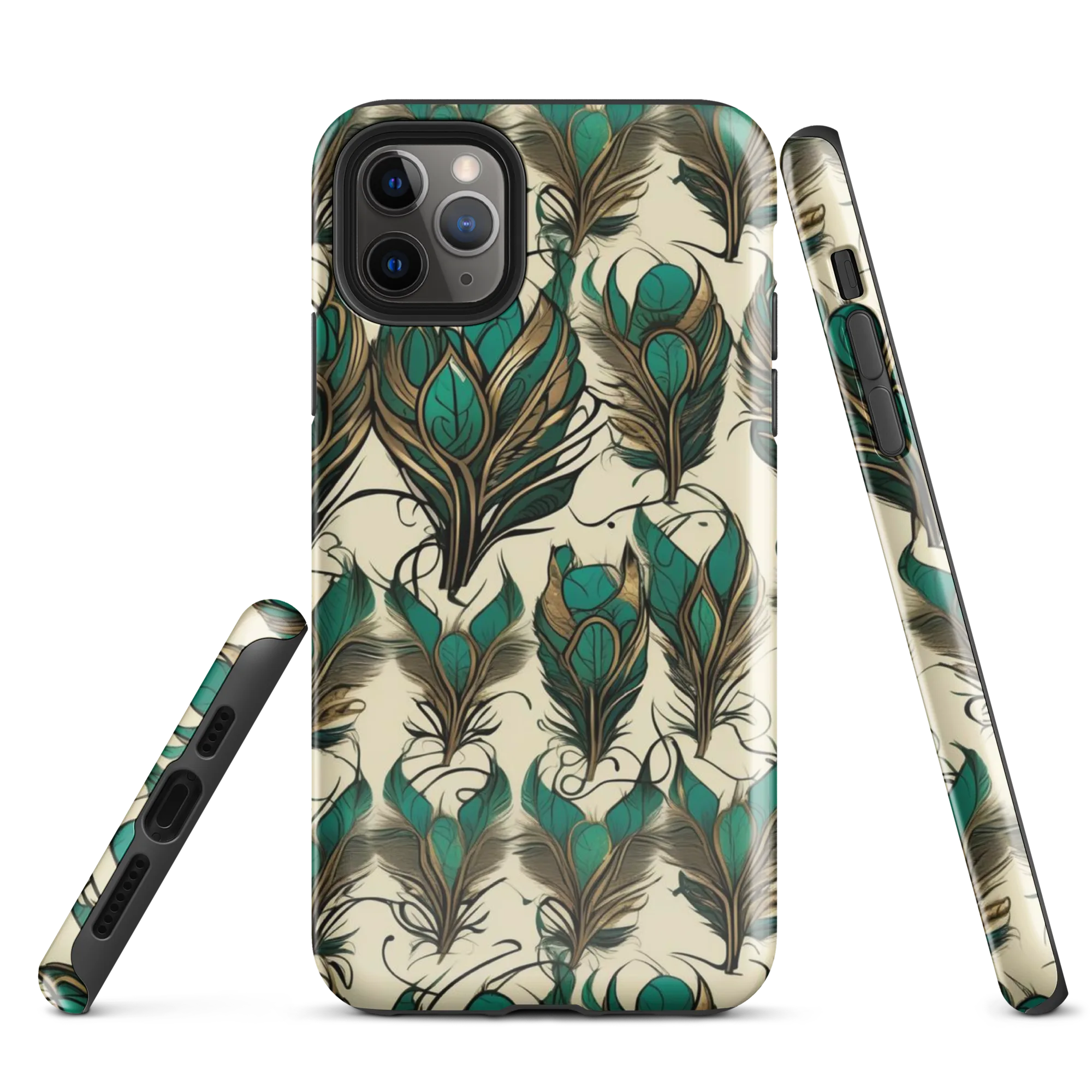 Emerald Plume on Tough Case for iPhone® — Front
