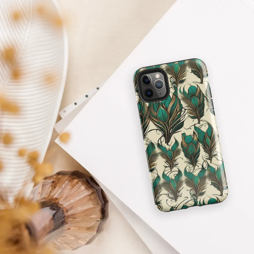 Emerald Plume on Tough Case for iPhone® — Front