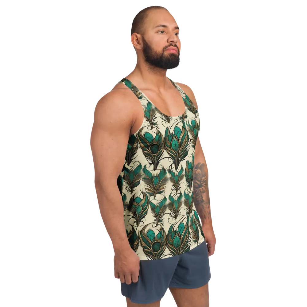 Emerald Plume on Men's Tank Top — Right Front