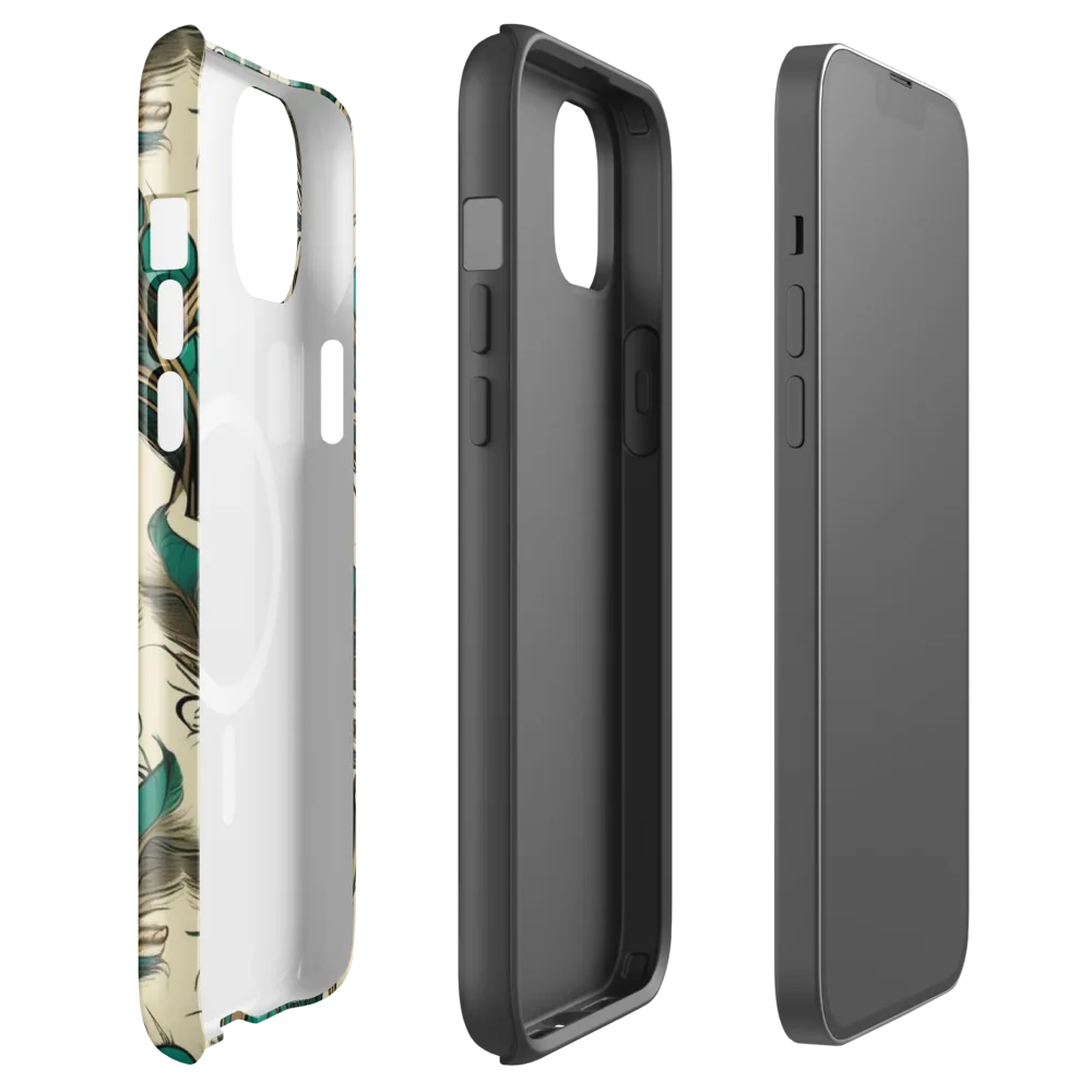 Emerald Plume on MagSafe Tough Case for iPhone® — Front