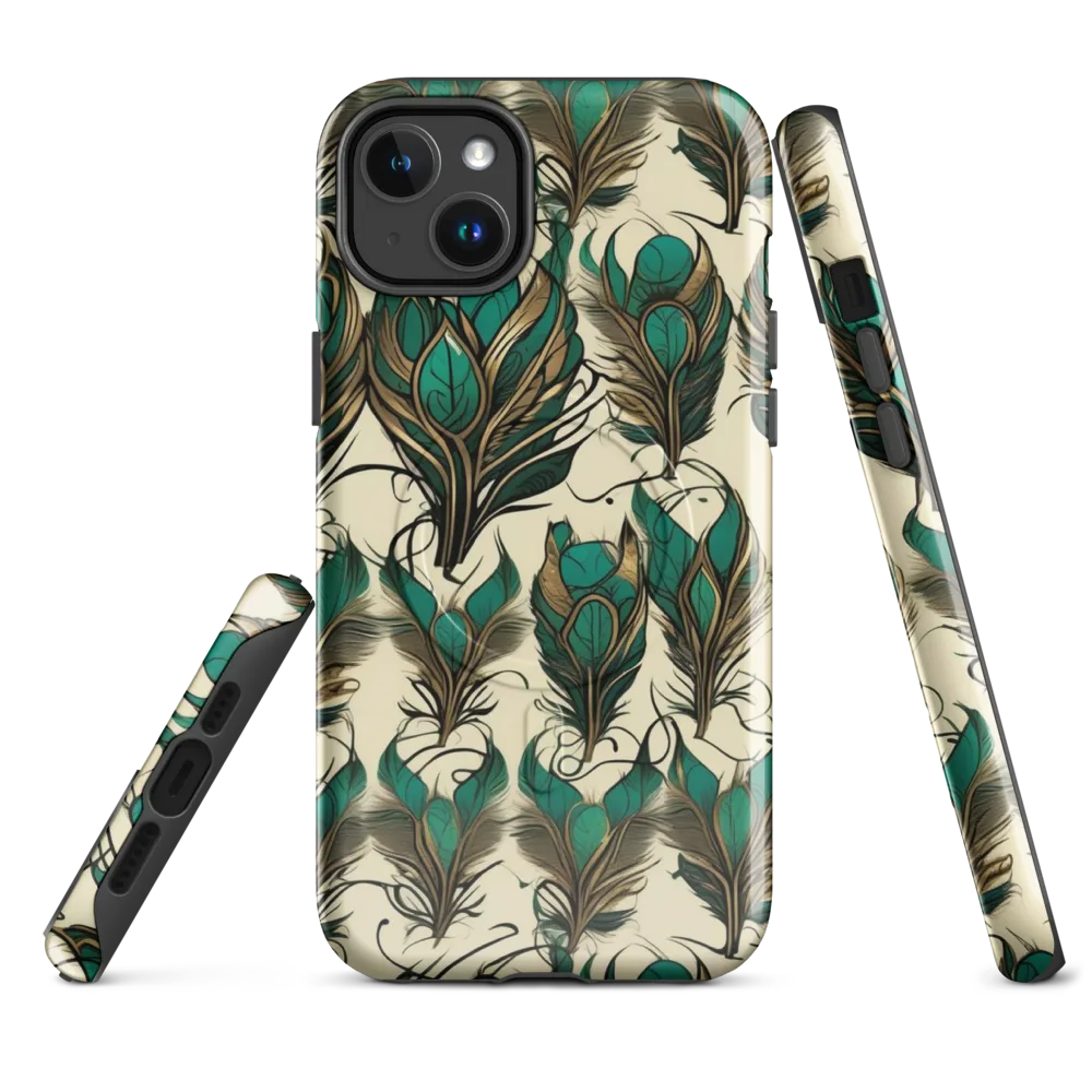 Emerald Plume on MagSafe Tough Case for iPhone® — Front
