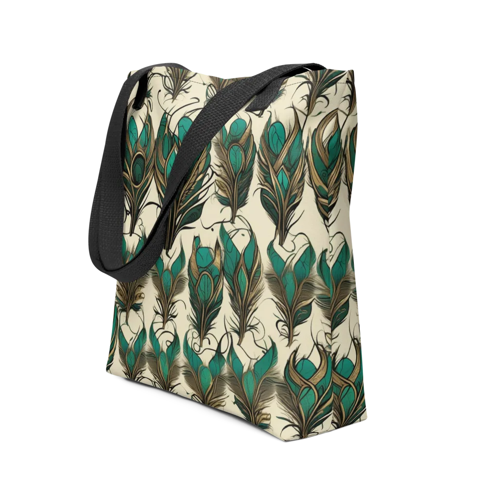 Emerald Plume on Tote Bag — Front