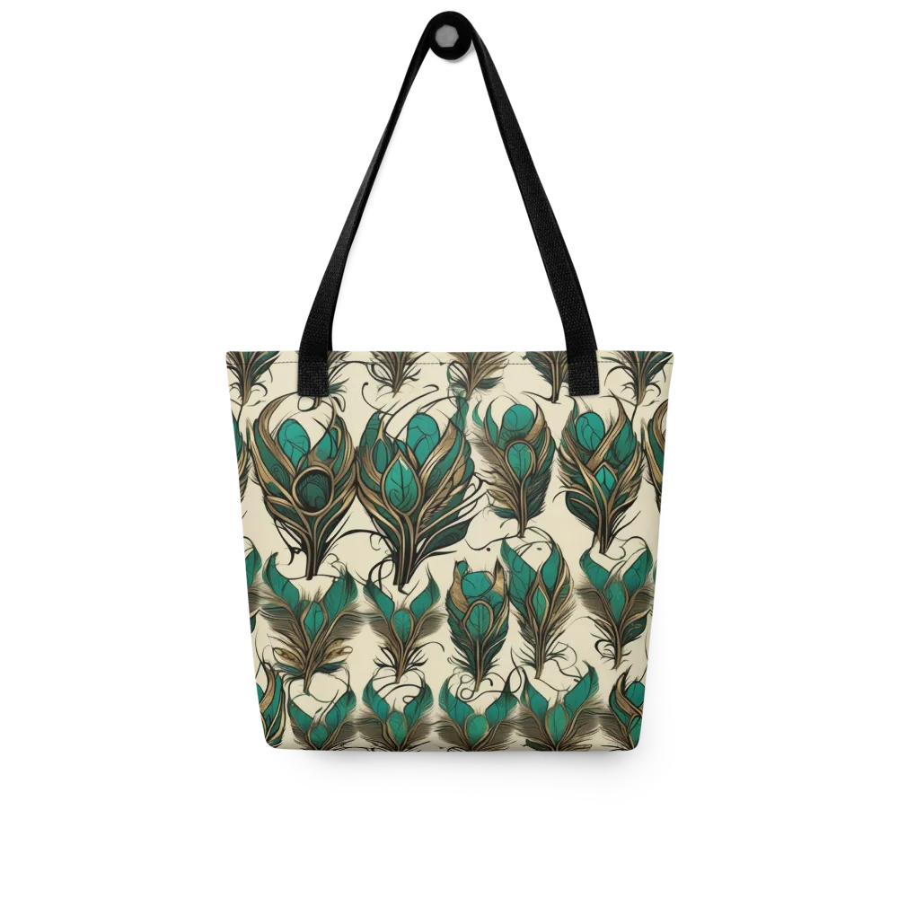 Emerald Plume on Tote Bag — Front