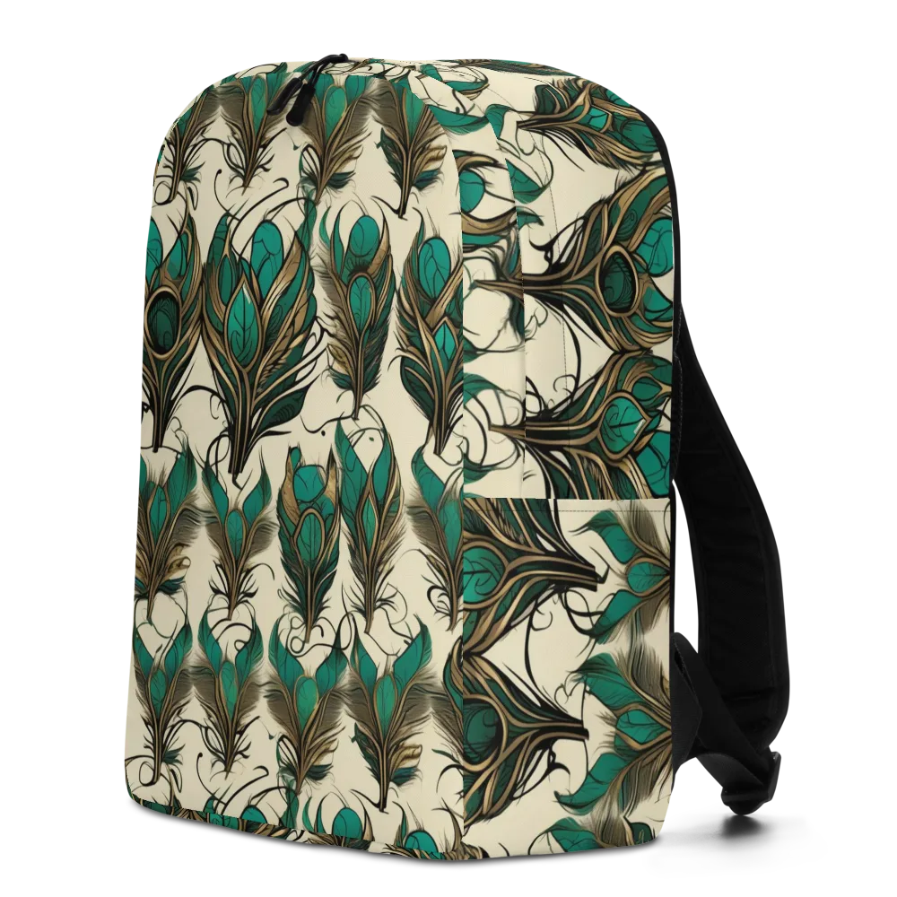Emerald Plume on Minimalist Backpack — Left