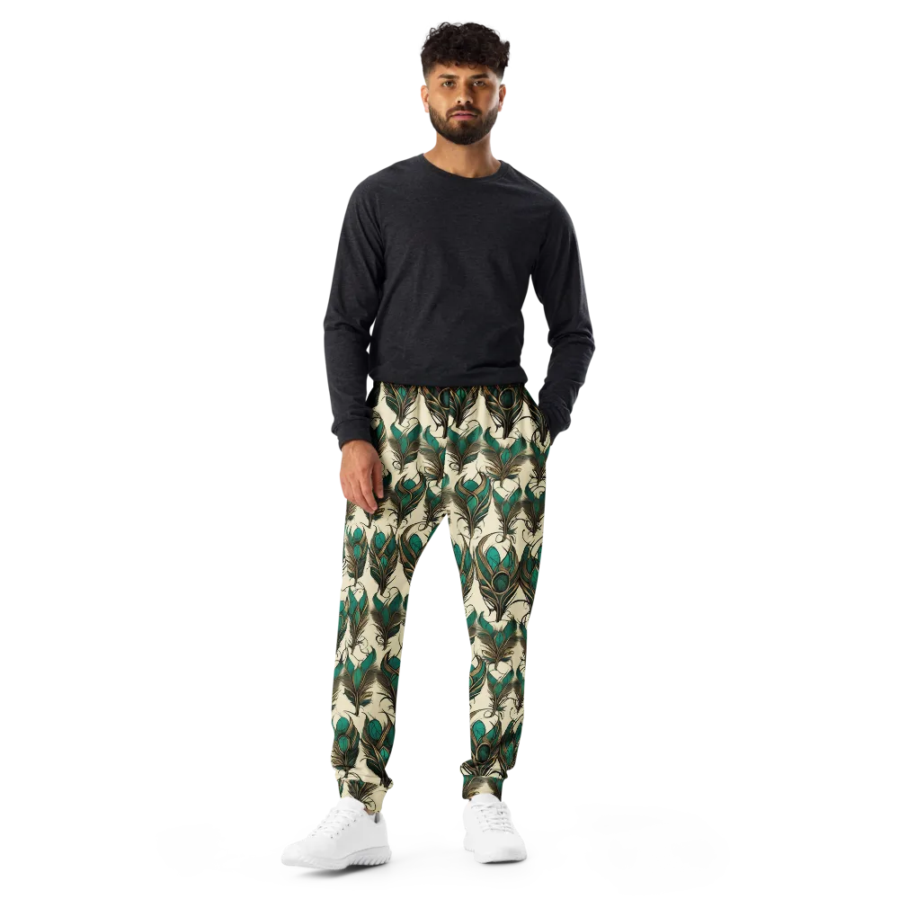 Emerald Plume on Men's Joggers — Front