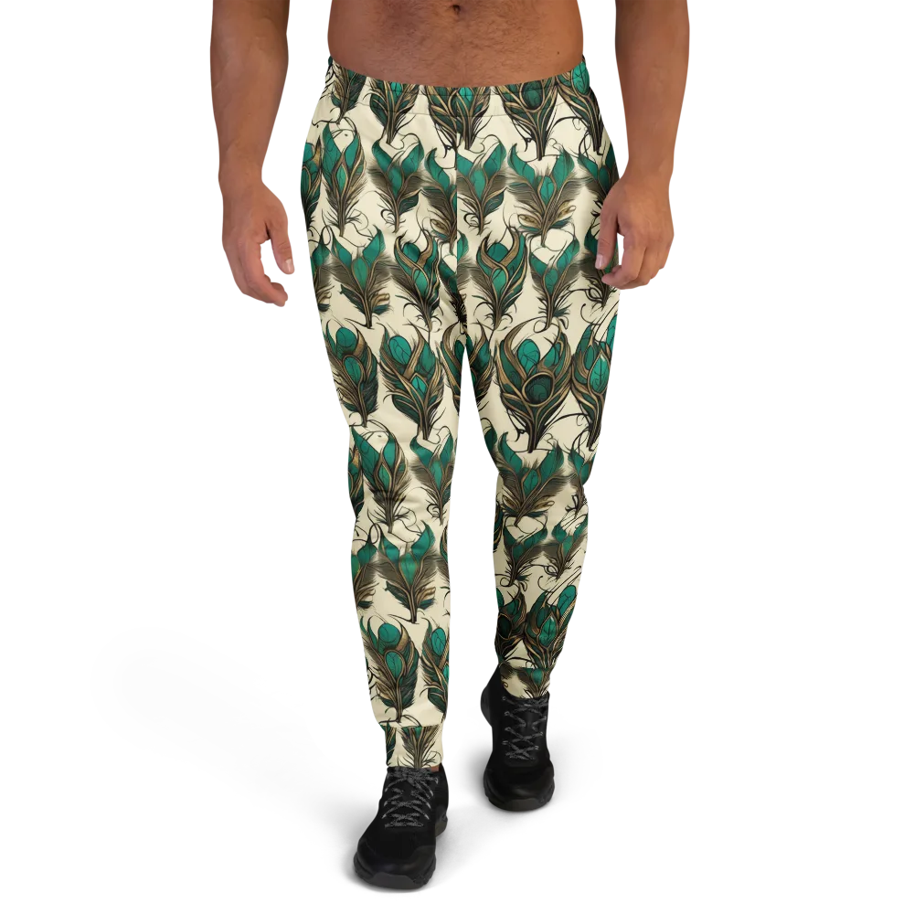 Emerald Plume on Men's Joggers — Front