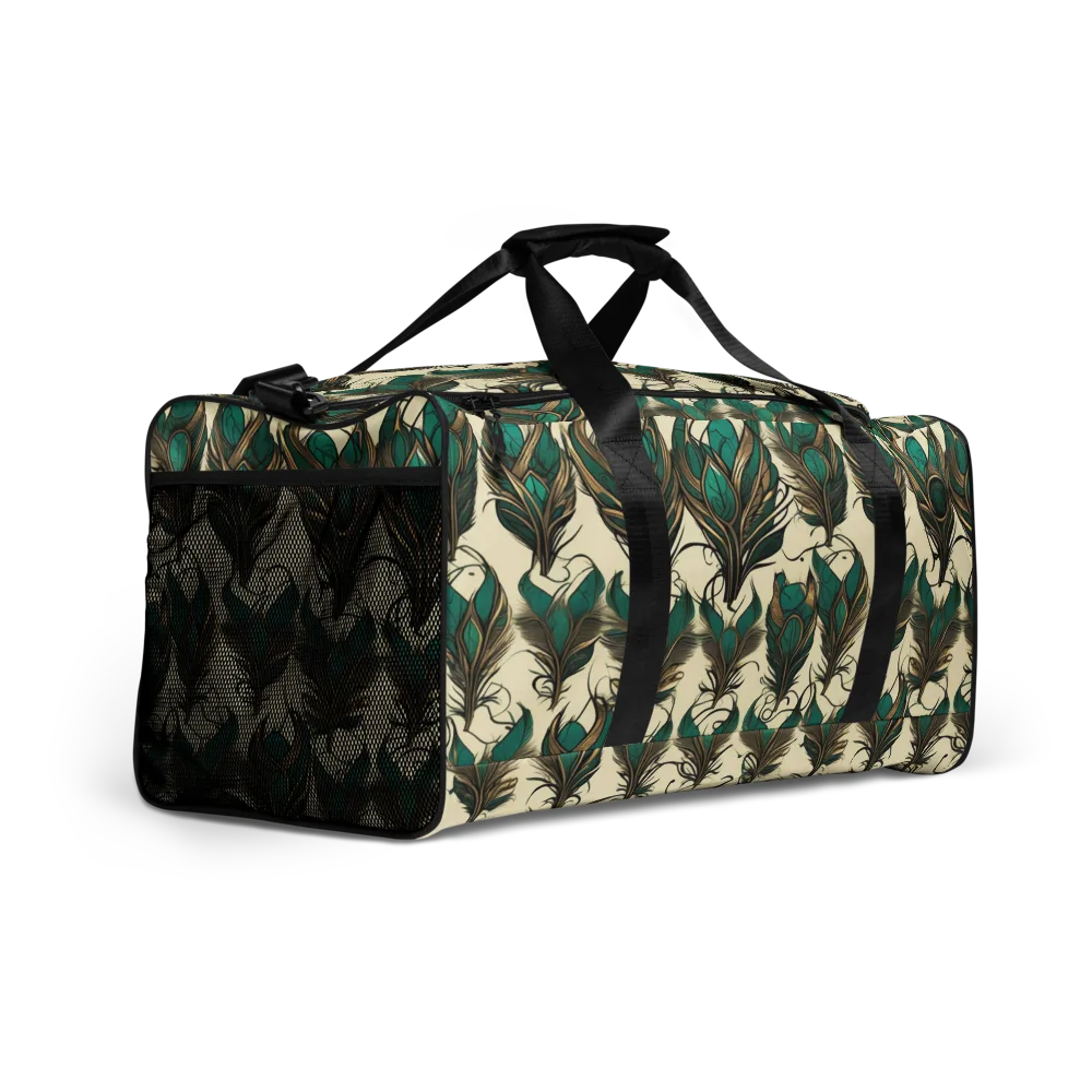 Emerald Plume on Duffle Bag — Right Front