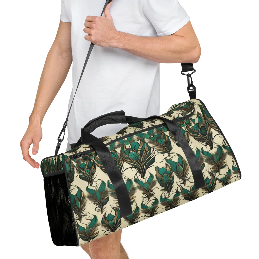 Emerald Plume on Duffle Bag — Right Front