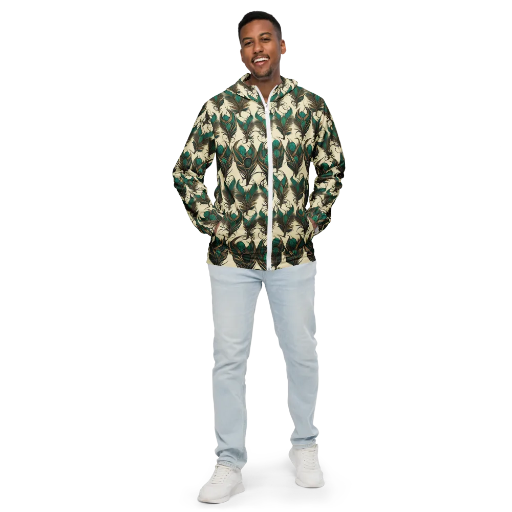 Emerald Plume on Men's Windbreaker — Front