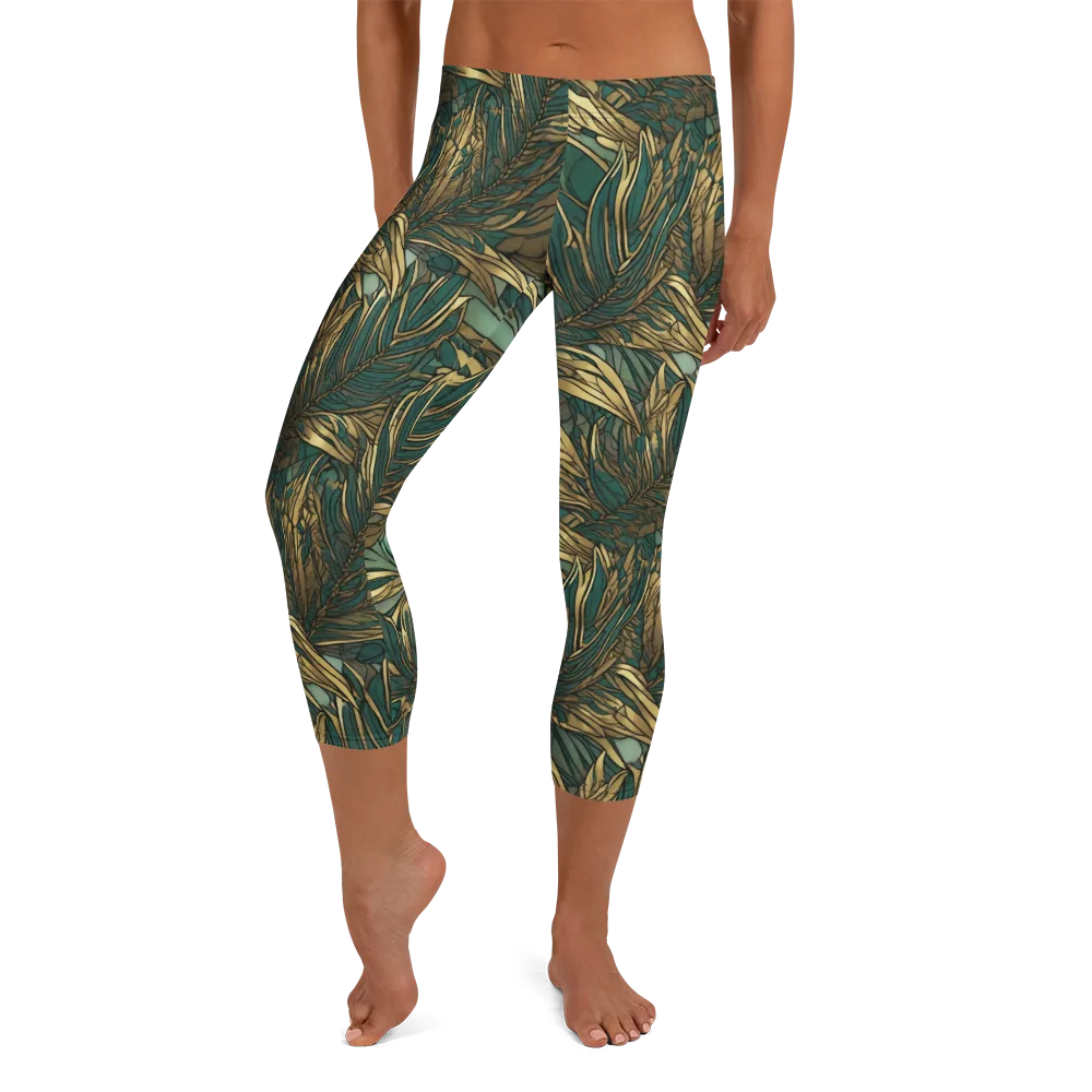 Verdigris Canopy on Capri Leggings — Front