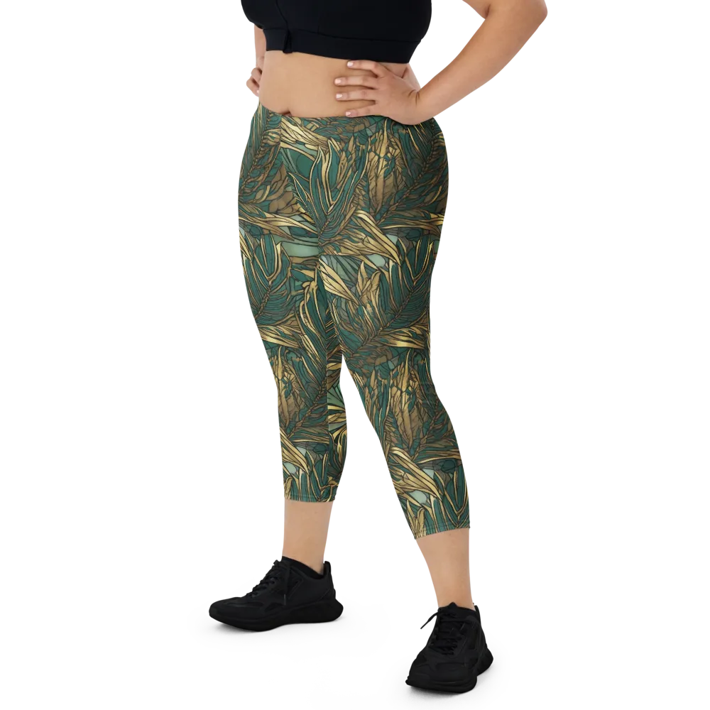 Verdigris Canopy on Capri Leggings — Front