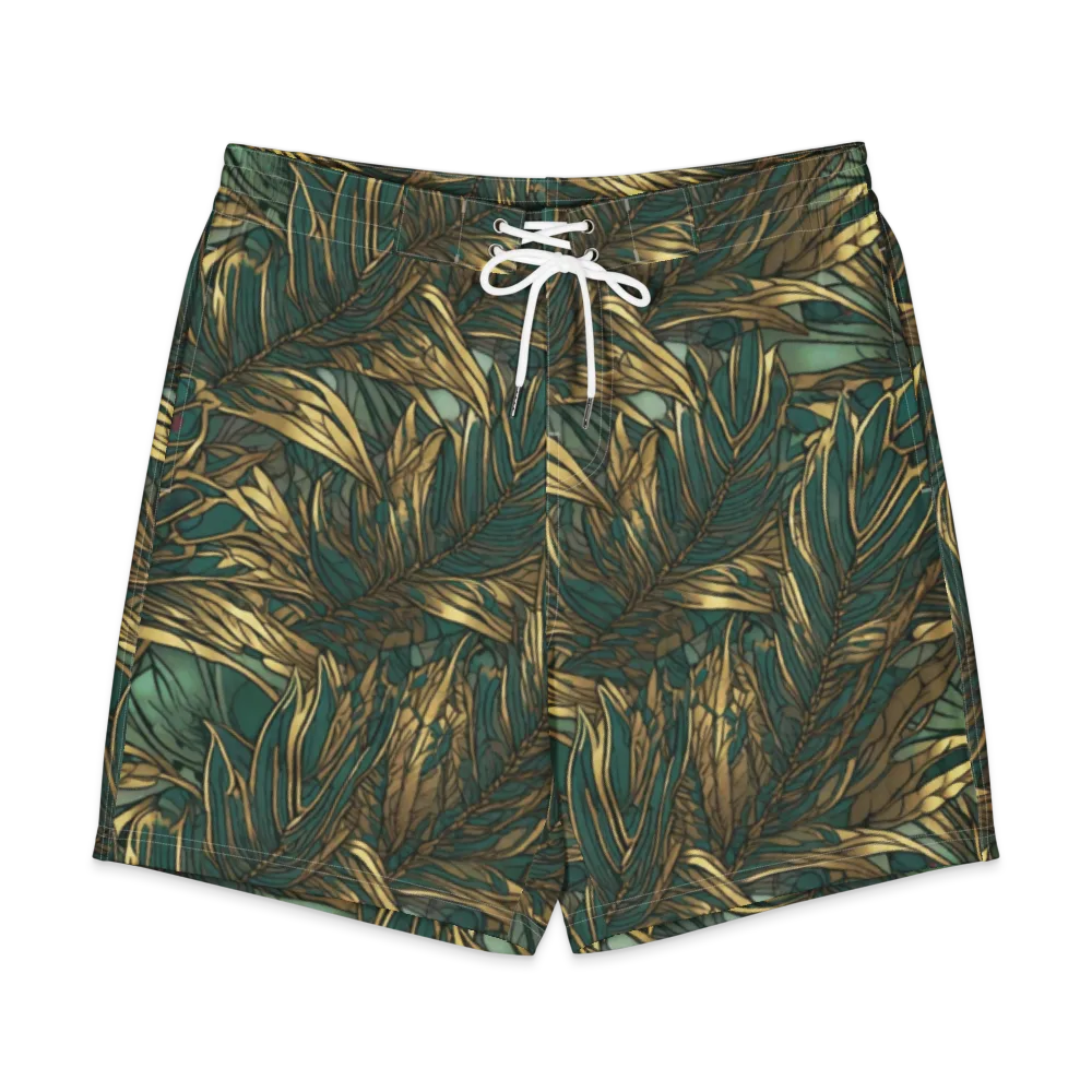 Verdigris Canopy on Men's Board Shorts — Front