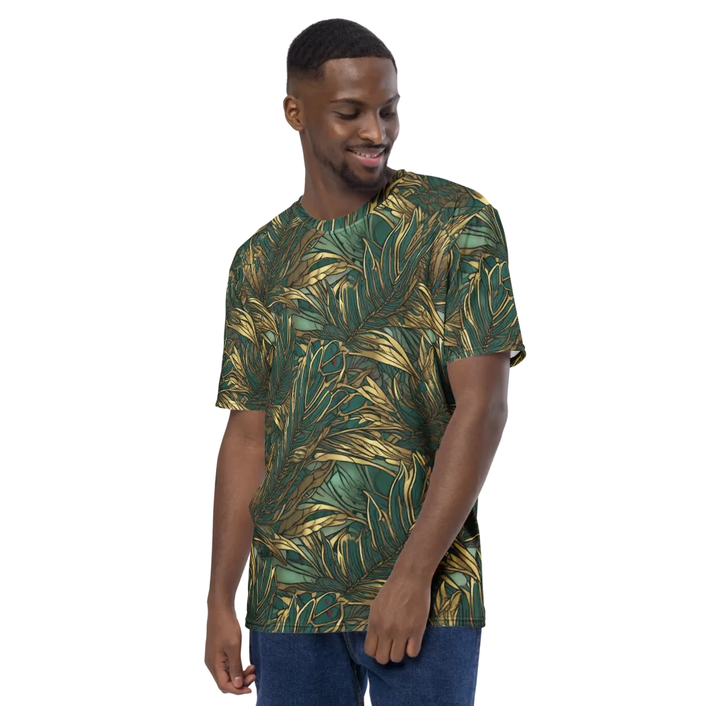 Verdigris Canopy on Men's Crew Neck T-Shirt — Left