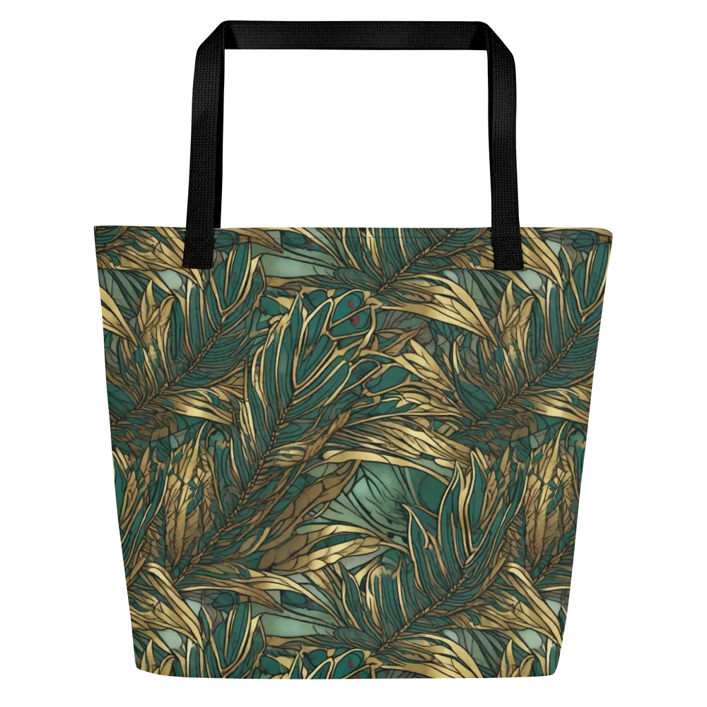 Verdigris Canopy on Large Tote Bag W/ Pocket — Front