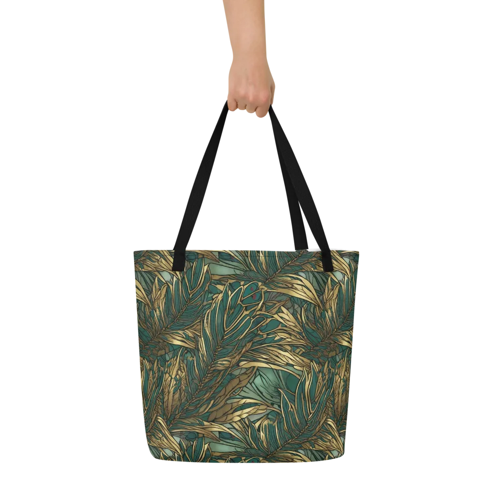Verdigris Canopy on Large Tote Bag W/ Pocket — Front
