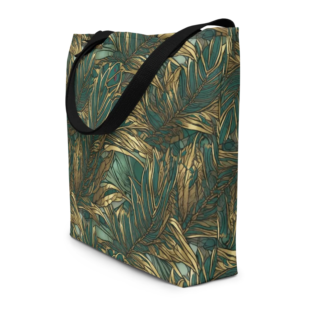 Verdigris Canopy on Large Tote Bag W/ Pocket — Front
