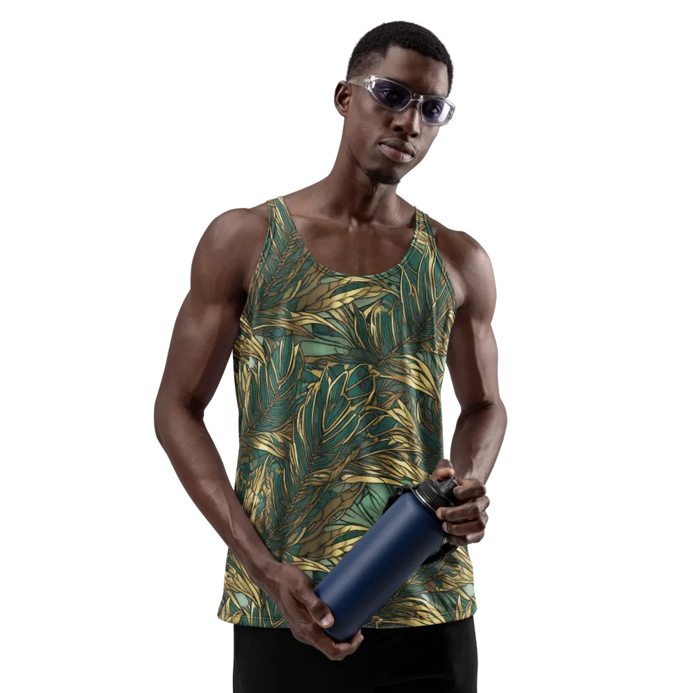 Verdigris Canopy on Men's Tank Top — Front