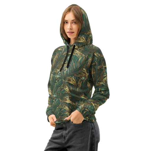 Verdigris Canopy on a Cotton Hoodie