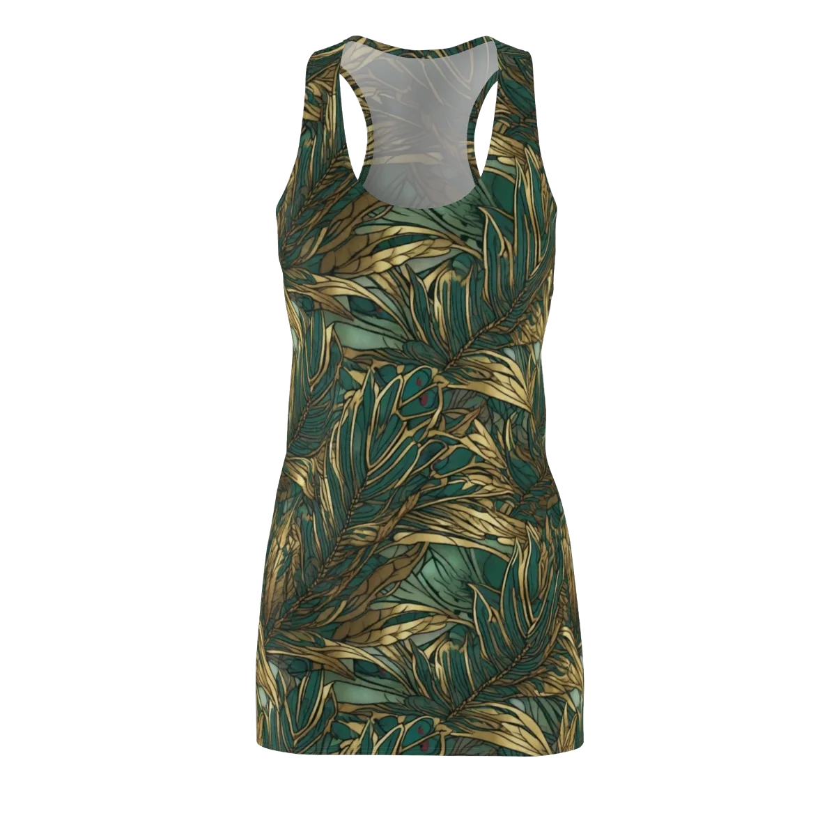 Verdigris Canopy on Racerback Dress — Front