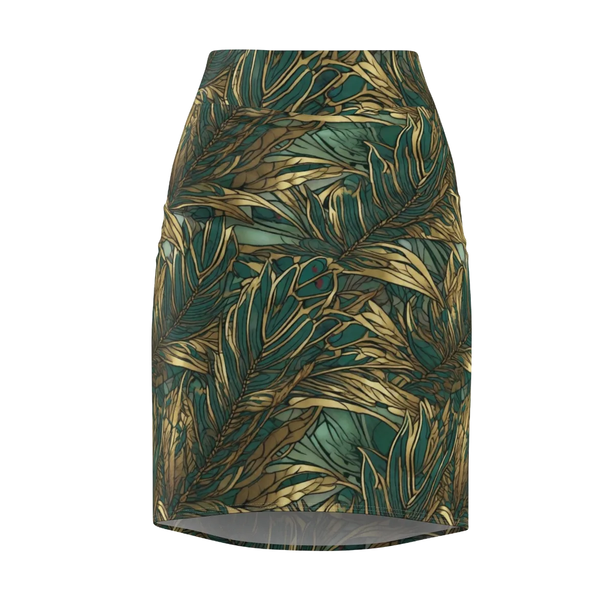 Verdigris Canopy on Pencil Skirt — Front