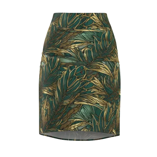 Verdigris Canopy on a Pencil Skirt