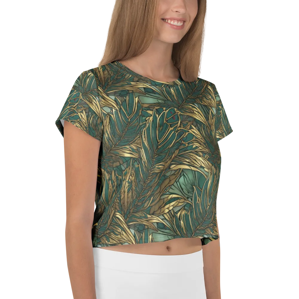 Verdigris Canopy on Crop Tee — Right