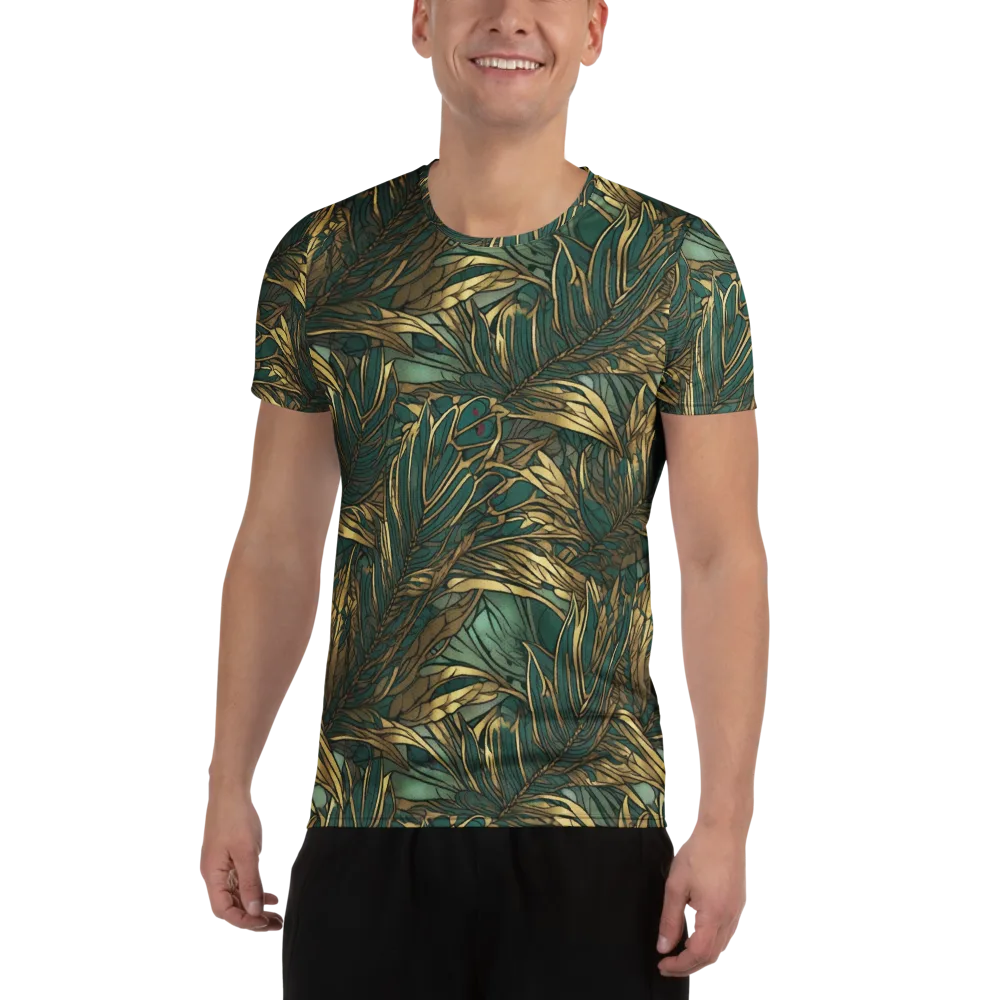 Verdigris Canopy on Men's Athletic T-Shirt — Front