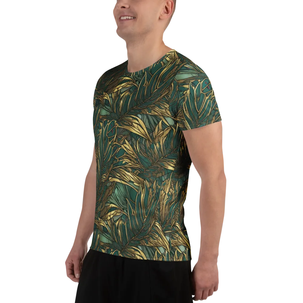 Verdigris Canopy on Men's Athletic T-Shirt — Left