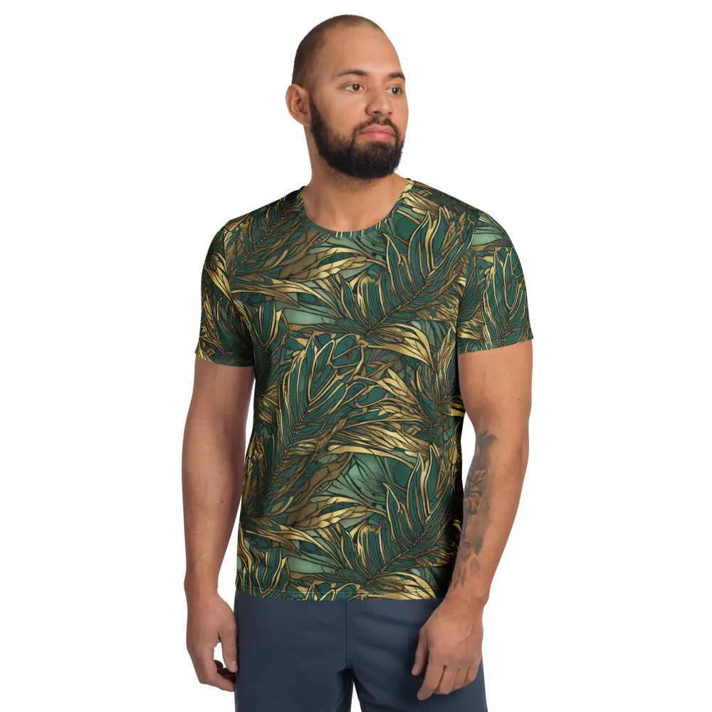 Verdigris Canopy on Men's Athletic T-Shirt — Front