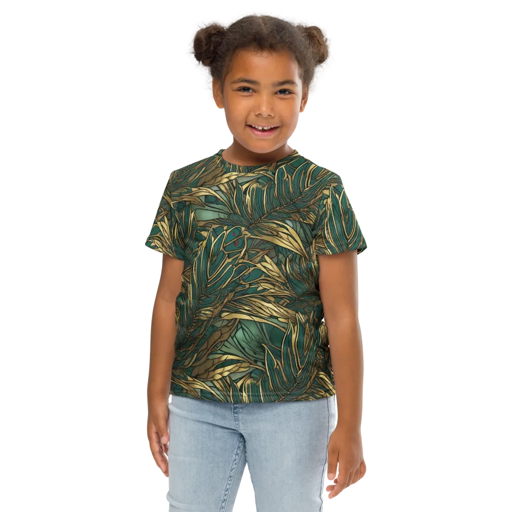 Verdigris Canopy on Kids Crew Neck T-Shirt — Front