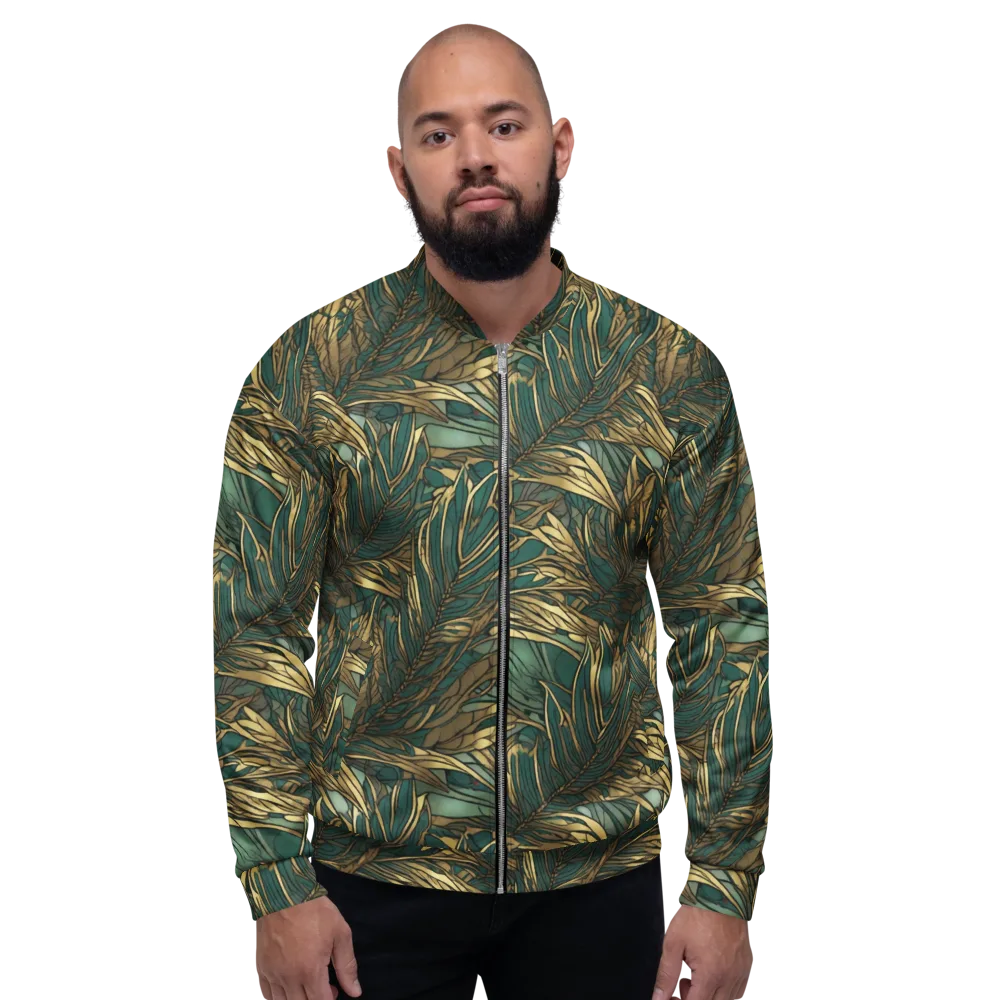 Verdigris Canopy on Bomber Jacket — Front