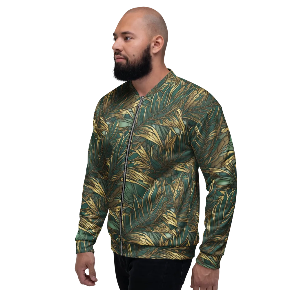 Verdigris Canopy on Bomber Jacket — Left