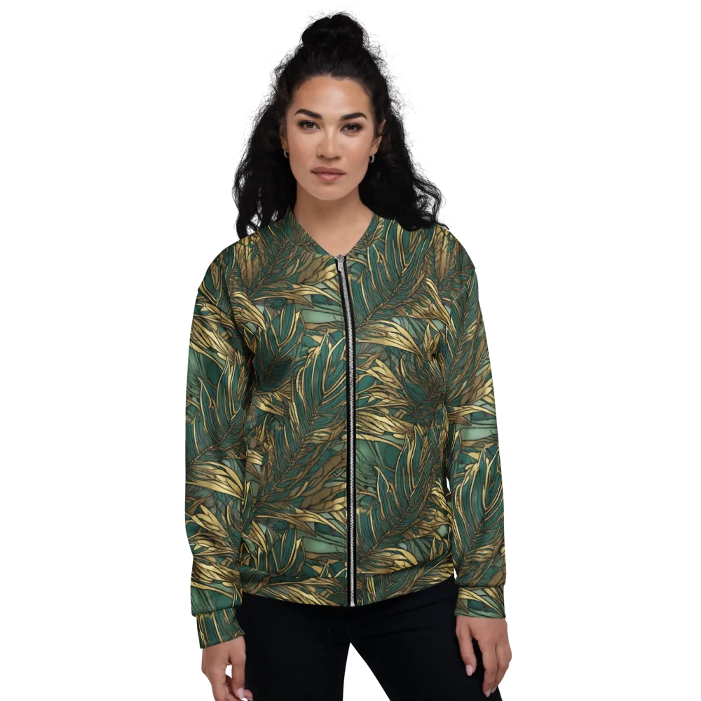 Verdigris Canopy on Bomber Jacket — Front