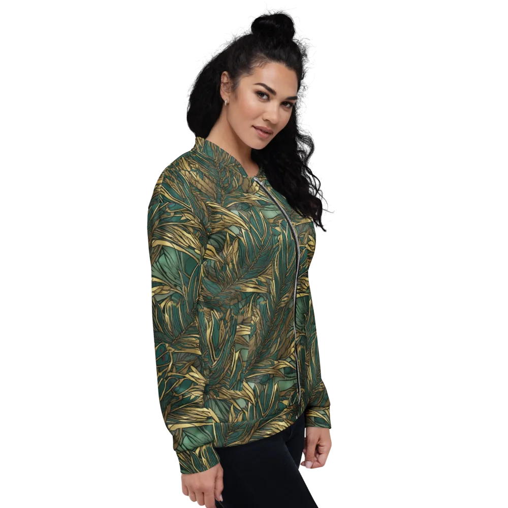 Verdigris Canopy on Bomber Jacket — Right