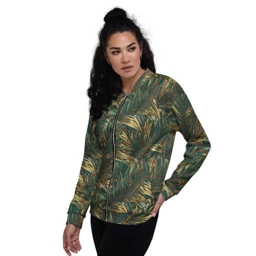 Verdigris Canopy on a Bomber Jacket