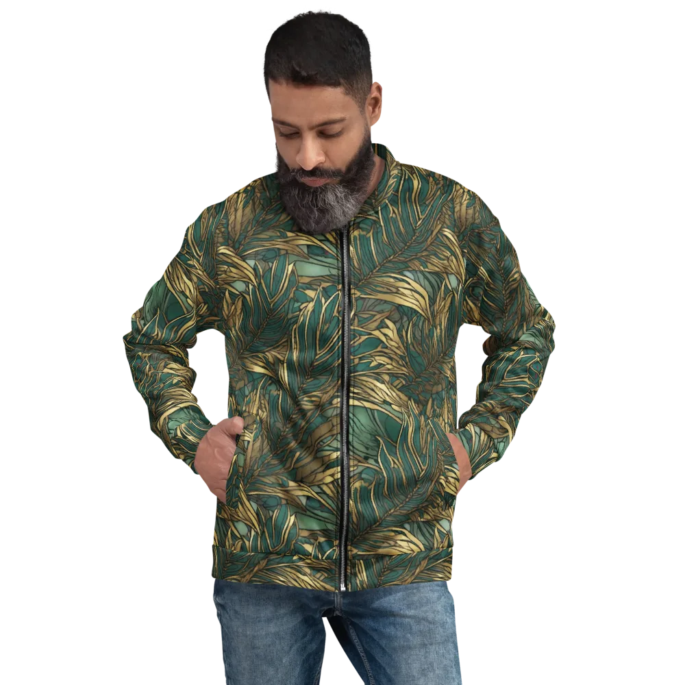 Verdigris Canopy on Bomber Jacket — Front