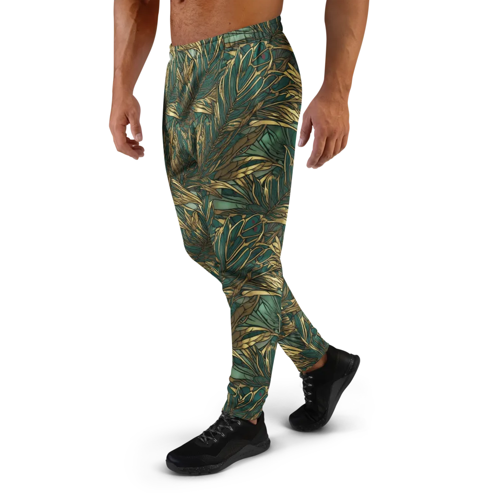 Verdigris Canopy on Men's Joggers — Left