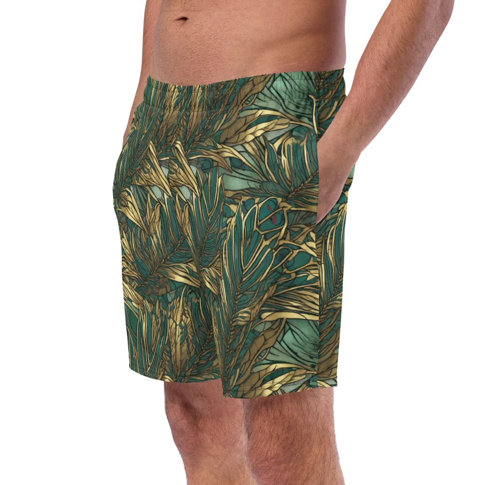 Verdigris Canopy on Swim Trunks — Left Front