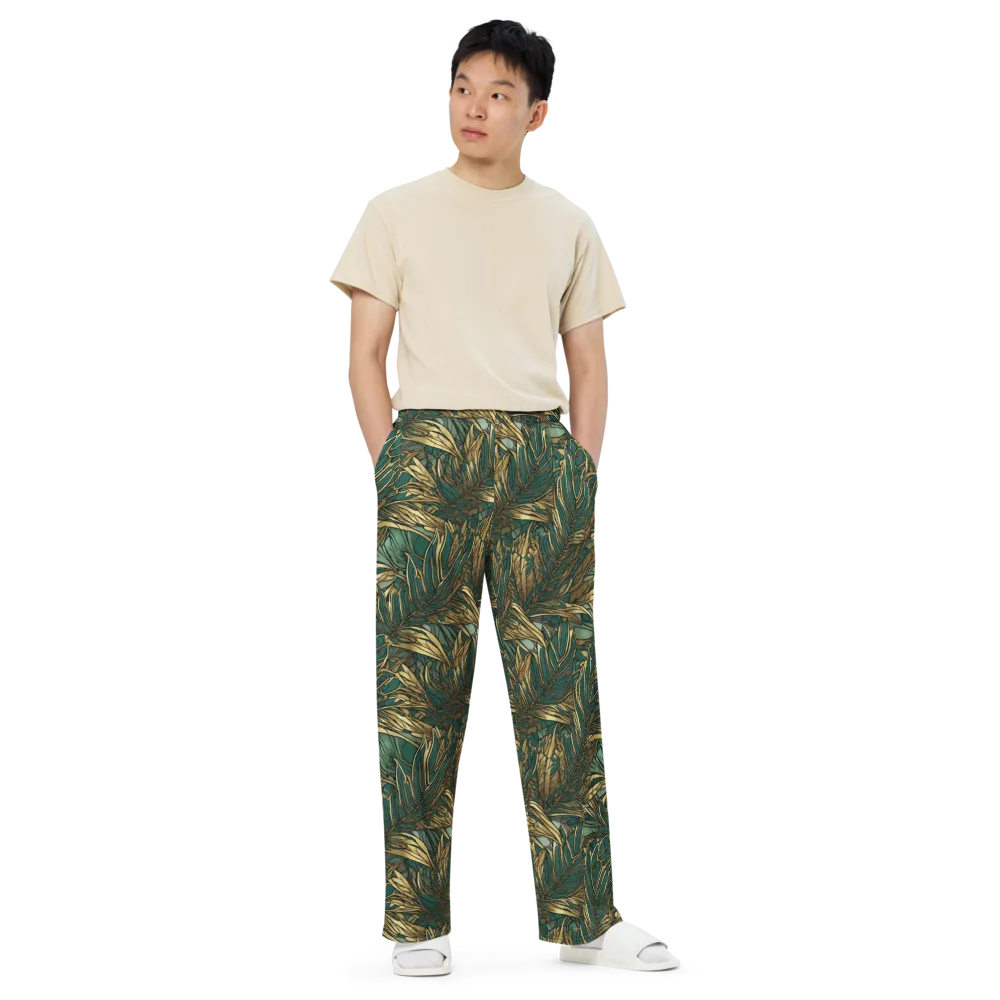 Verdigris Canopy on Wide-Leg Pants — Front
