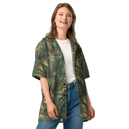 Verdigris Canopy on a Button Shirt
