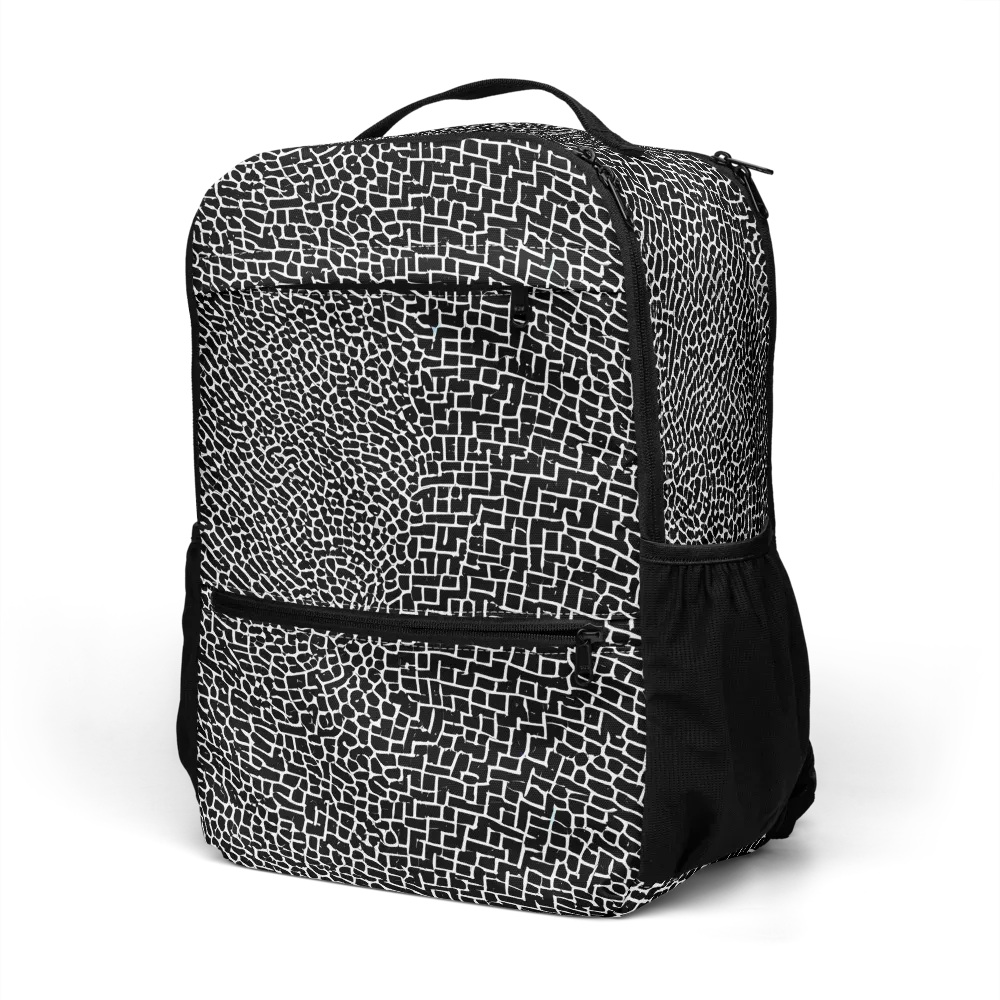 Obsidian Mosaic on Utility Backpack — Left Front