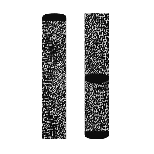 Obsidian Mosaic on a Socks