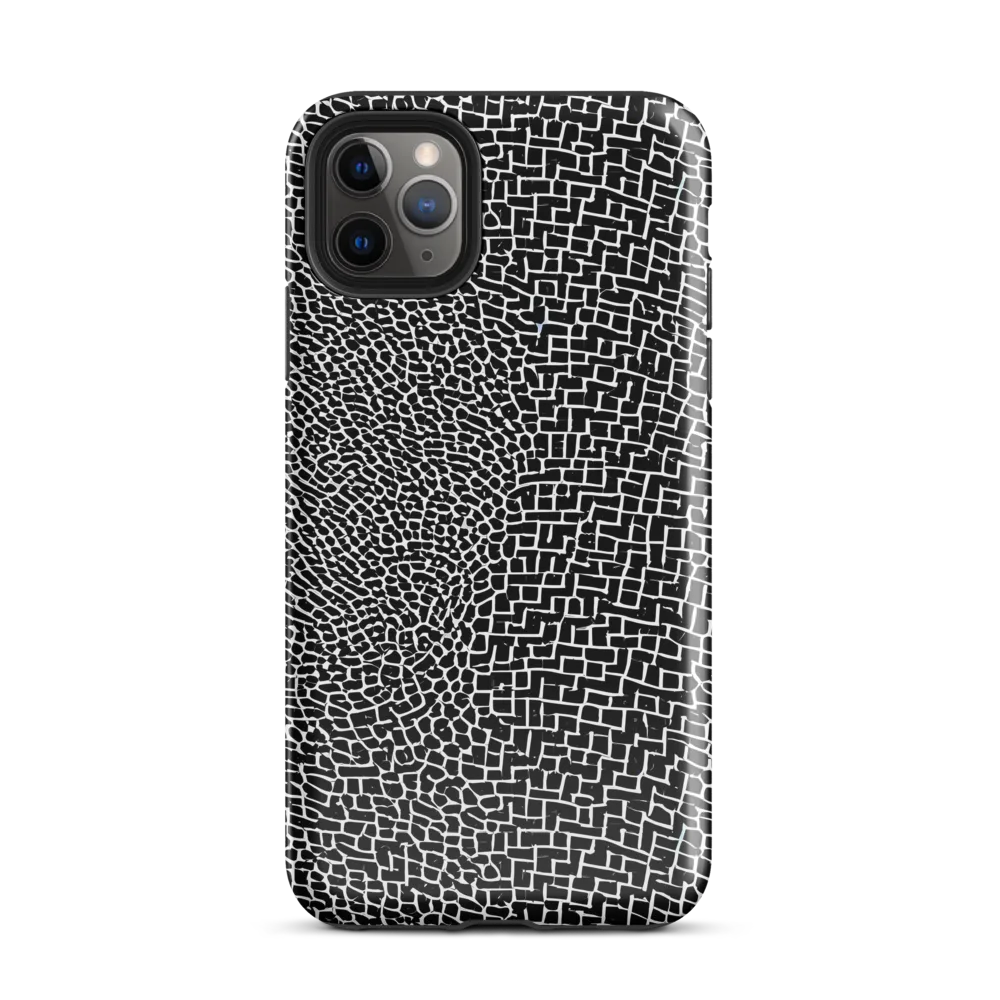 Obsidian Mosaic on Tough Case for iPhone® — Front