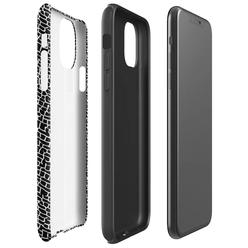 Obsidian Mosaic on Tough Case for iPhone® — Right