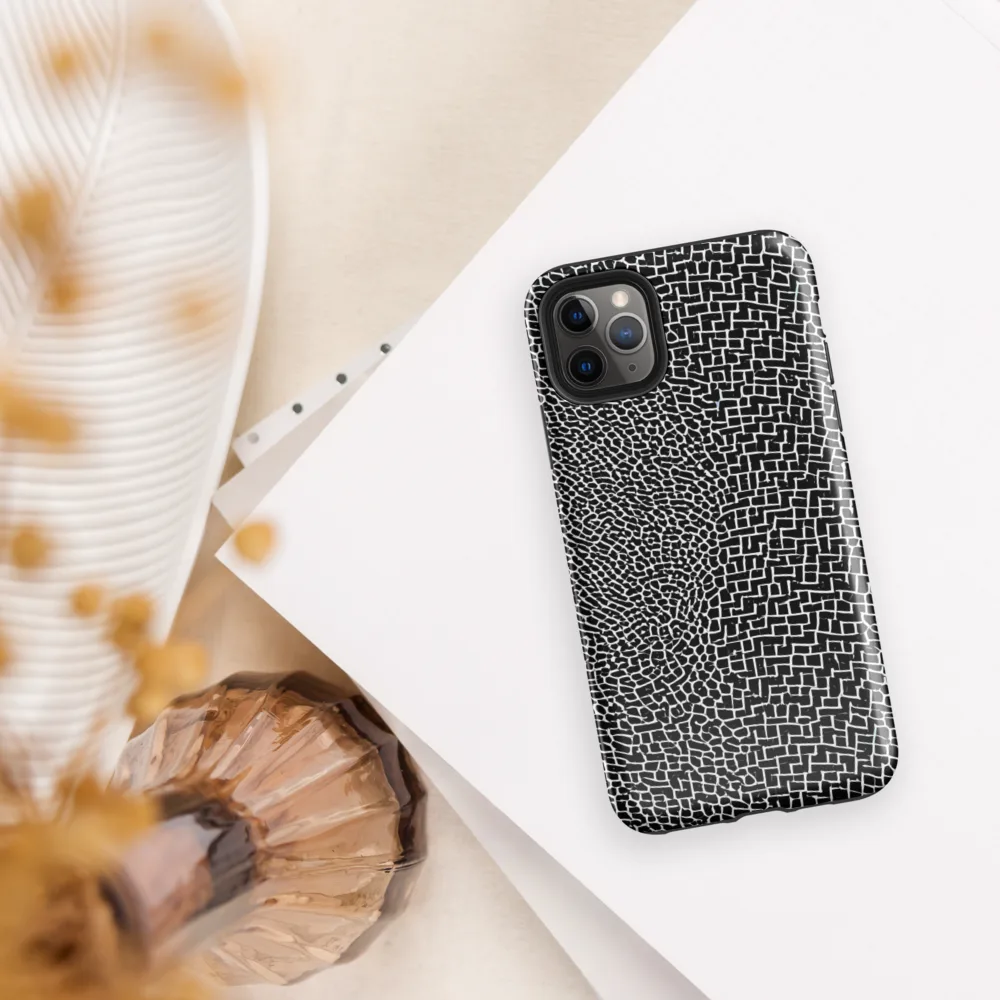 Obsidian Mosaic on Tough Case for iPhone® — Front