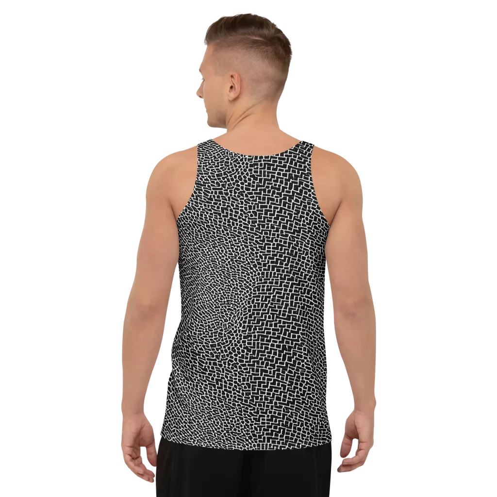 Obsidian Mosaic on Men's Tank Top — Back