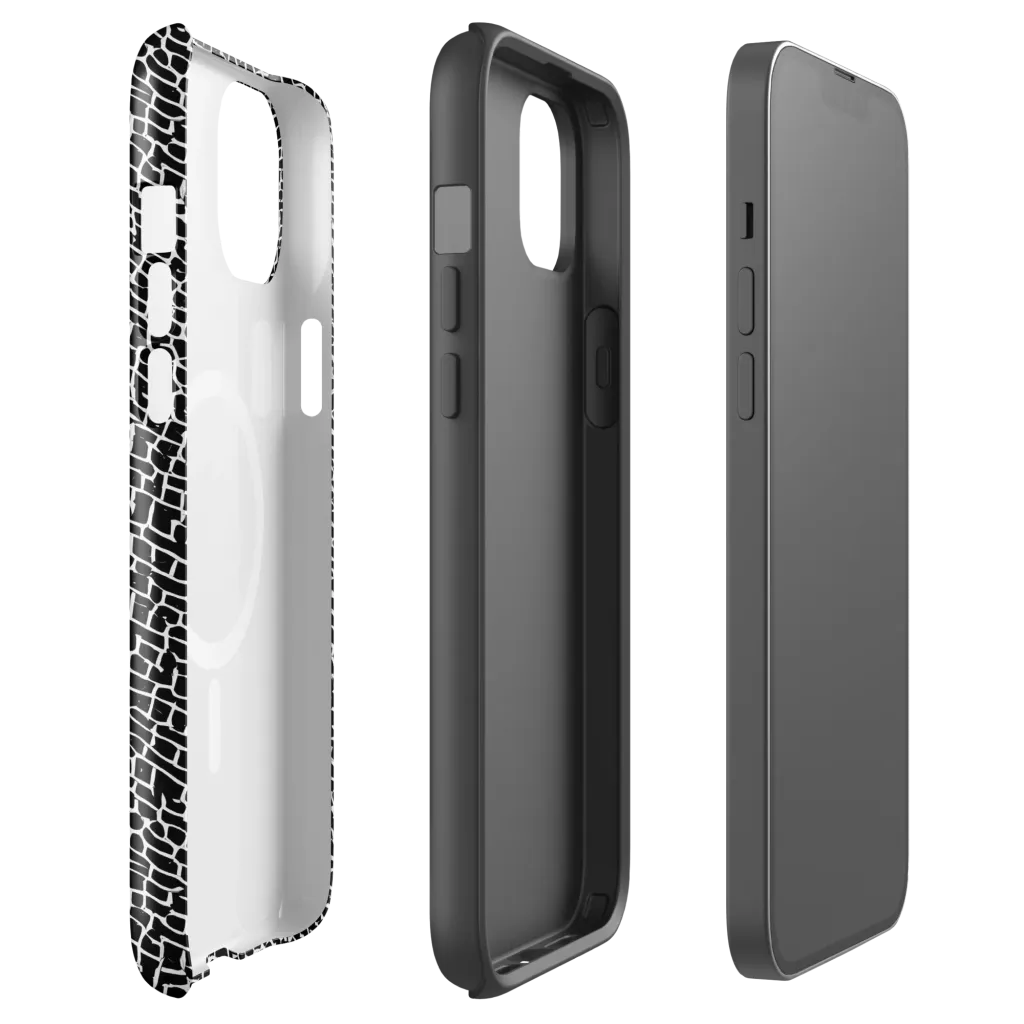 Obsidian Mosaic on MagSafe Tough Case for iPhone® — Front