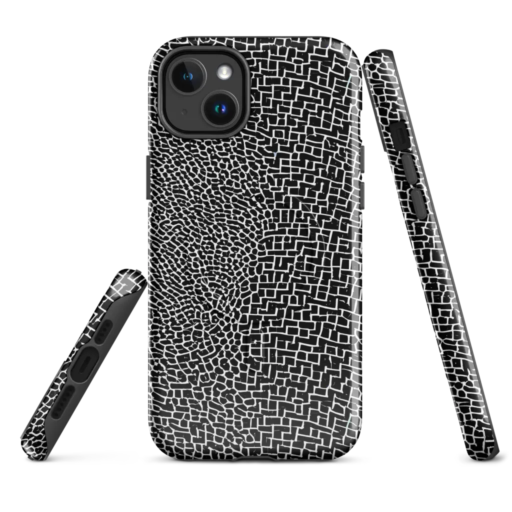 Obsidian Mosaic on MagSafe Tough Case for iPhone® — Front