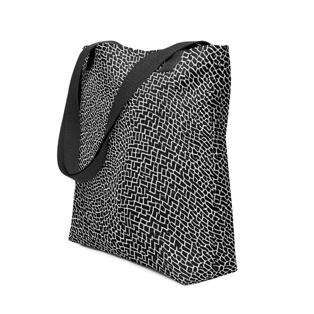 Obsidian Mosaic on Tote Bag — Front