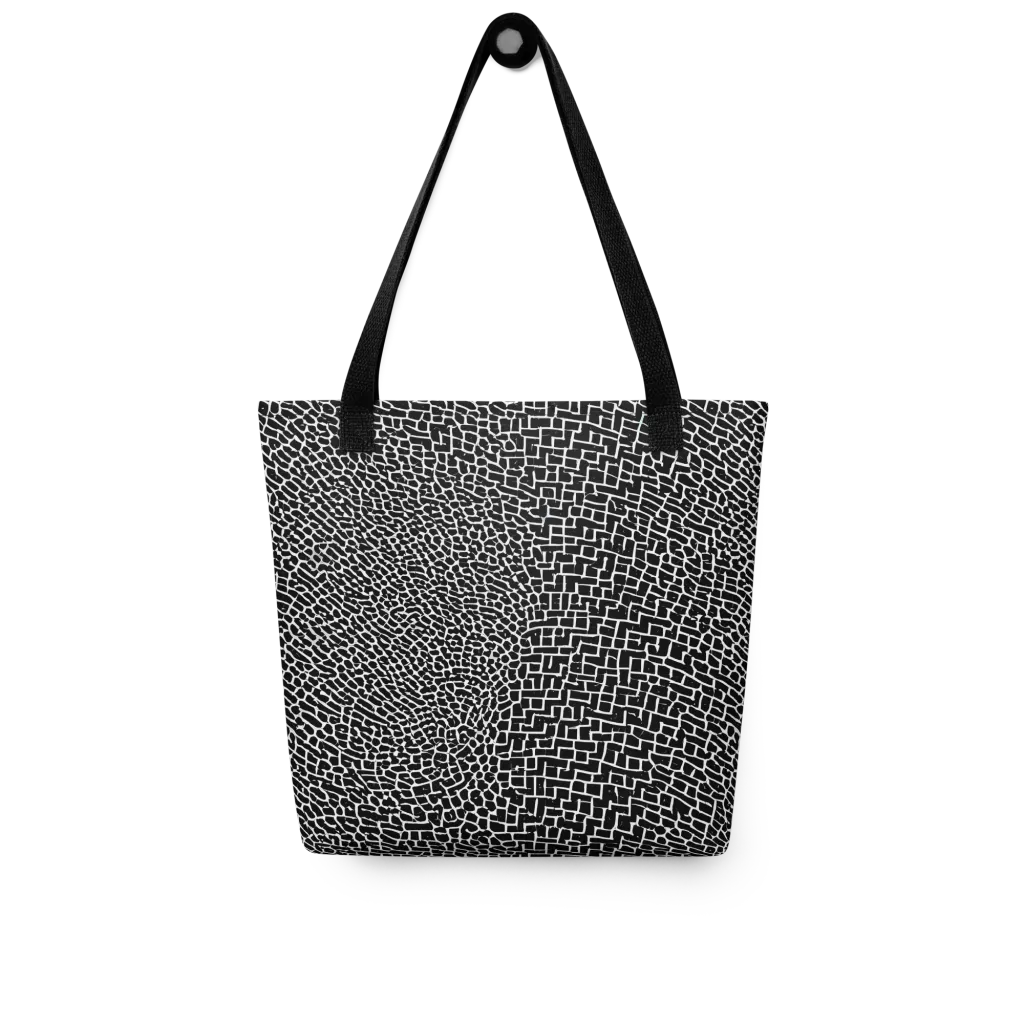Obsidian Mosaic on Tote Bag — Front